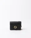 Gucci Interlocking Gg Chain Shoulder Bag In Black