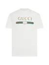 Gucci Cotton And Silk Jersey T-shirt With Print In White