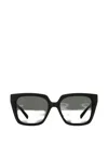 Gucci Interlocking Gg Web-stripe Sunglasses In Black
