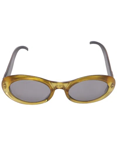 Gucci Interlocking Gg2400/n/s Oval-framed Sunglasses (authentic Pre-loved) In Green