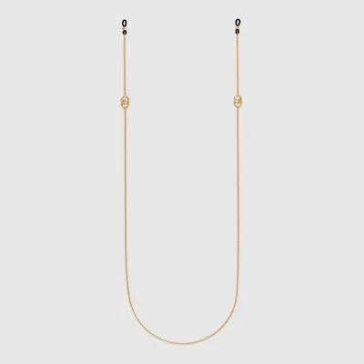 Gucci Interlocking Glasses Chain In Pink