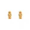 Gucci Hoop Earrings With Interlocking G In Undefined