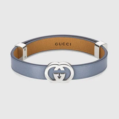 Gucci Interlocking Leather Bracelet