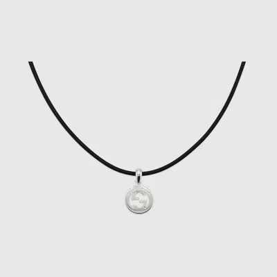 Gucci Interlocking Magnetic Cord Necklace In Undefined