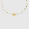 Gucci Interlocking Pearl Necklace In Gold-toned Metal
