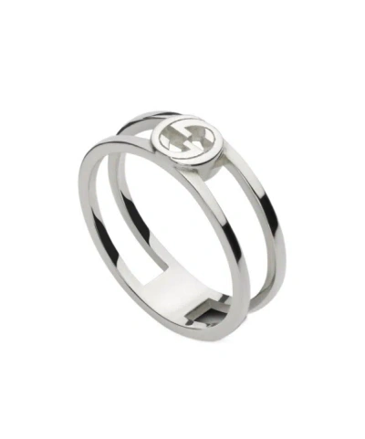 Gucci Interlocking Ring In Gray