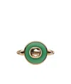 Gucci Interlocking Ring In Green