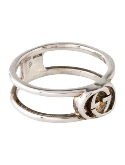Pre-owned Gucci Interlocking Ring In Multi