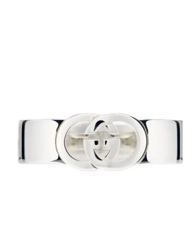 Gucci Interlocking Ring In White