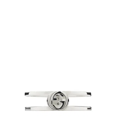 Gucci Interlocking Ring In White