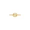 Gucci Interlocking G 18k Ring - Size 6 1/2 In Yellow Gold