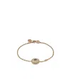 Gucci Interlocking 18ct Rose Gold Mother Of Pearl Bracelet - Yba786749001 In Yellow