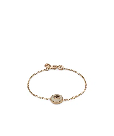 GUCCI INTERLOCKING ROSE GOLD DIAMOND BRACELET