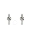 Gucci Interlocking Hoop Earrings In Silver Tone