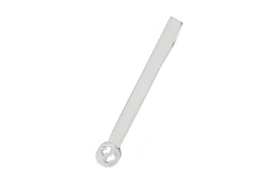 Pre-owned Gucci Interlocking Sterling Silver Tie Bar Ybf49906100100u
