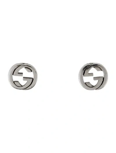Pre-owned Gucci Interlocking Stud Earrings In Multi