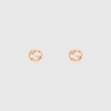 Gucci Interlocking G Studs In Rose Gold