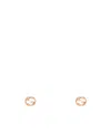Gucci Interlocking Stud Earrings In Gold