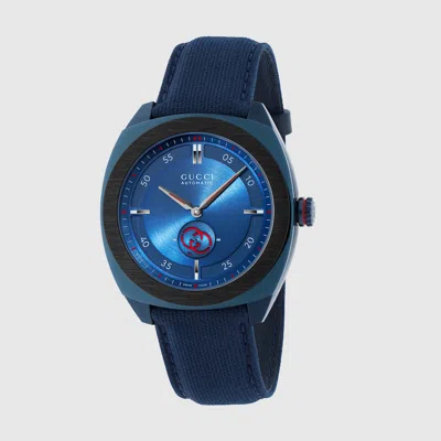 Gucci Interlocking Watch In Blue