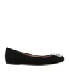 Gucci Interlocking-g Ballet Flats In Black