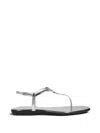Gucci Interlocking-g Leather Sandals In Multi