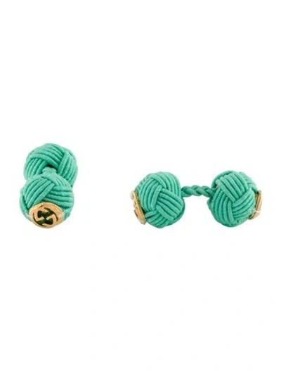 Pre-owned Gucci Interlocking-g Rope Cufflink In Multi