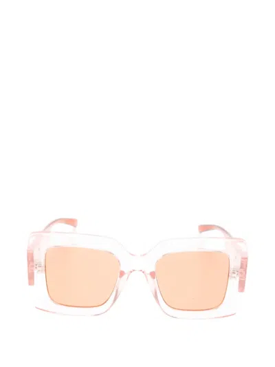 Gucci Interlocking-g Square-frame Sunglasses In Yellow