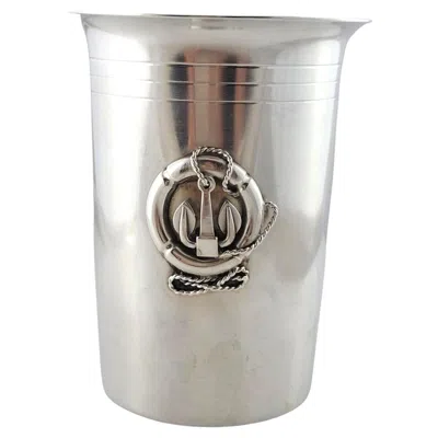 Pre-owned Gucci Italy 800 Silver Anchor Beaker #18016 In Multi