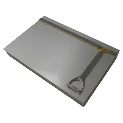 Pre-owned Gucci , Italy - Fine Italian Equestrian Jewellery / Table Box - Silver Plate