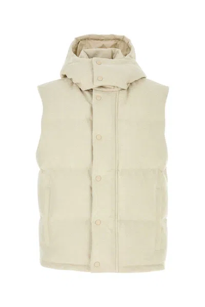 GUCCI GUCCI IVORY COTTON BLEND DOWN JACKET