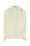 Gucci Ivory Crepe Blouse