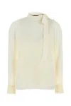 Gucci Ivory Crepe Blouse In Neutral