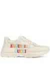 Gucci Graphic-print Low-top Sneakers In Beige