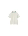 Gucci Printed Cotton Polo Shirt In White
