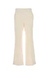 Gucci Ivory Silk Blend Pants For Women