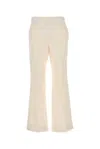 Gucci Ivory Silk Blend Pants For Women