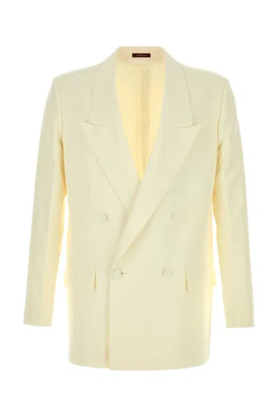 GUCCI GUCCI IVORY TECH PANAMA BLAZER