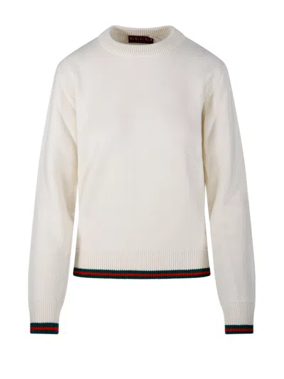 Gucci Ivory Wool Blend Sweater