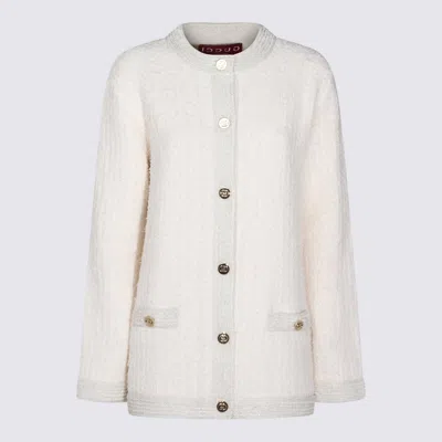 Gucci Ivory Wool Cardigan In White