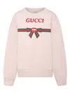 Gucci Printed Cotton Sweatshirt In Rose Water