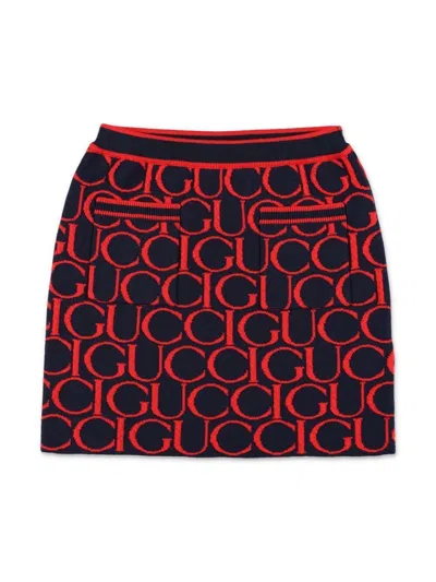 Gucci Kids' J Skirt In Blue