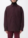 Gucci Emporio Armani Stylish Single-breasted Cotton Blazer In Purple