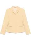 Gucci Crepe Wool Blazer In Beige