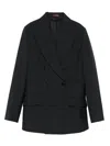 Gucci Blazer With Notched Lapels In Blue