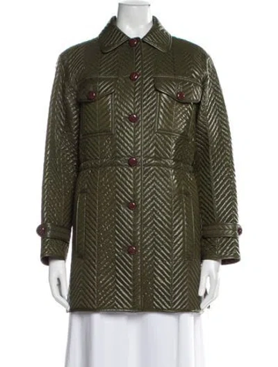 Pre-owned Gucci Jacket In Green