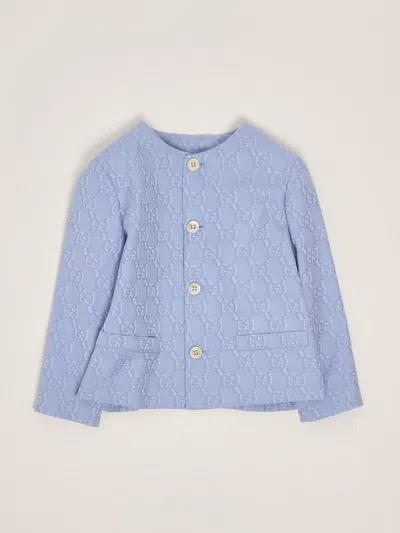 Gucci Babies' Jacket Jacket In Celeste