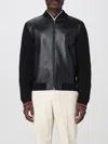 Gucci Nappa Leather And Knitted Bomber Jacket In Black