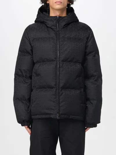 Gucci Jacket Men Black In Blue