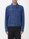 Gucci Horsebit Denim Jacket Puffer Jackets Blue In Blue