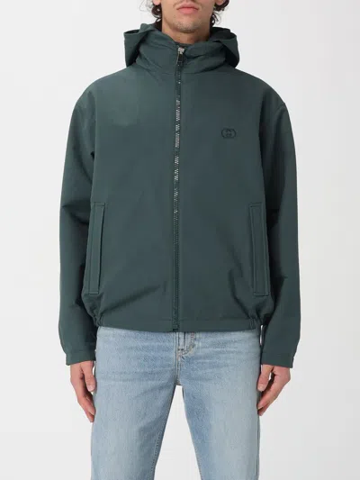 Gucci Reversible Cotton Ripstop Windbreaker In Green
